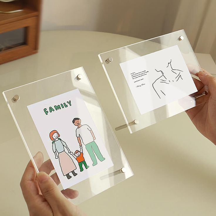 Frame Meja Akrilik | Frame Akrilik stand baut | Hiasan foto Meja Size A6 (Frame only)