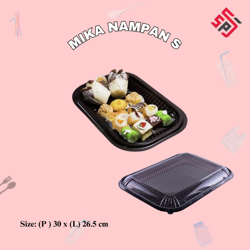 Mika Nampan S /nampan kue/mika nampan kue isi 10 pcs