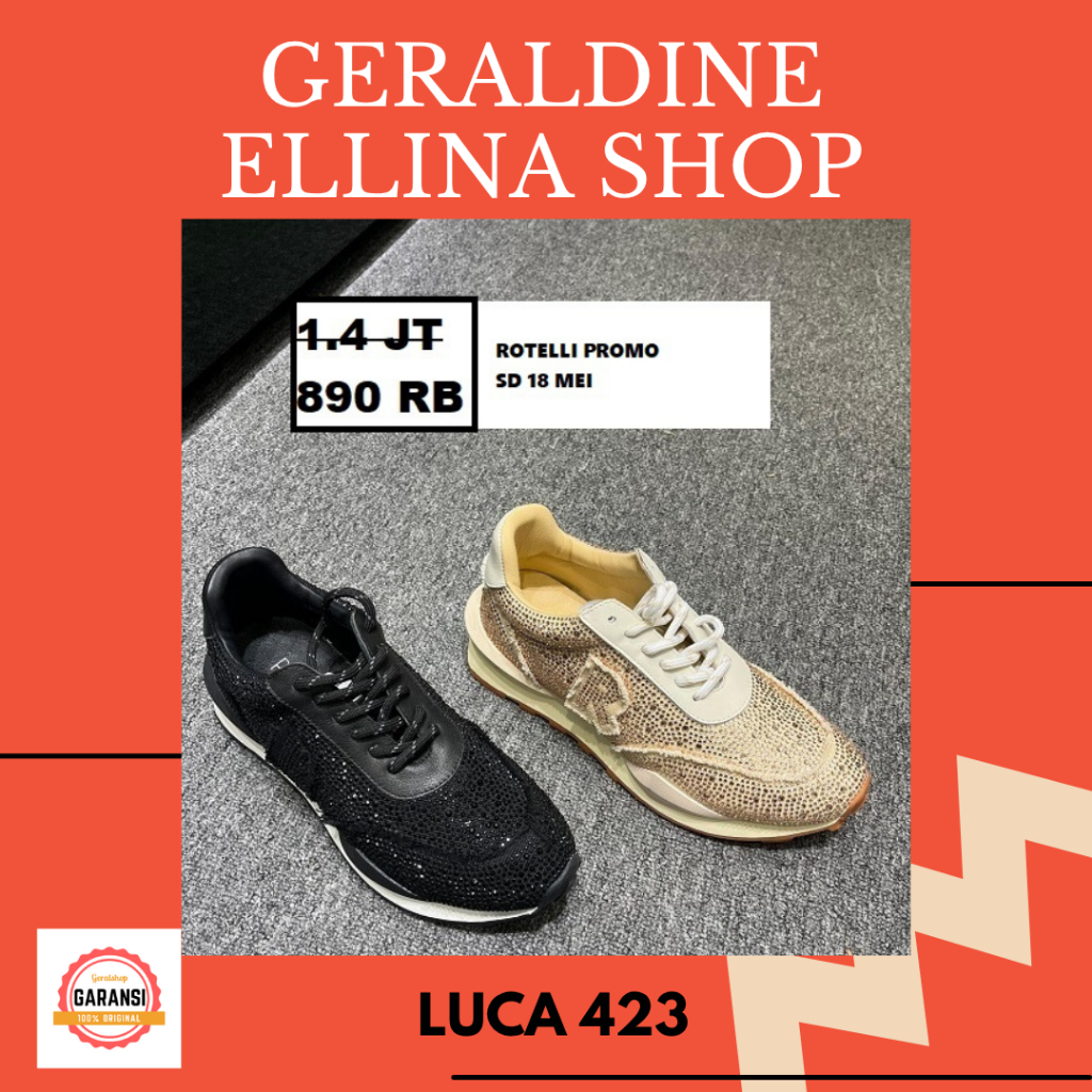 Sepatu sneakers wanita sale Rotelli SPORTY GLITTER 100% ORI STORE