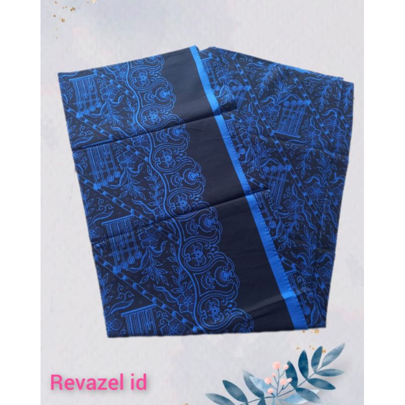 BAHAN BATIK BADUY ANGKLUNG BUHUN BIRU/ KAIN PANJANG BADUY ANGKLUNG BUHUN BIRU UKURAN 2MX1M