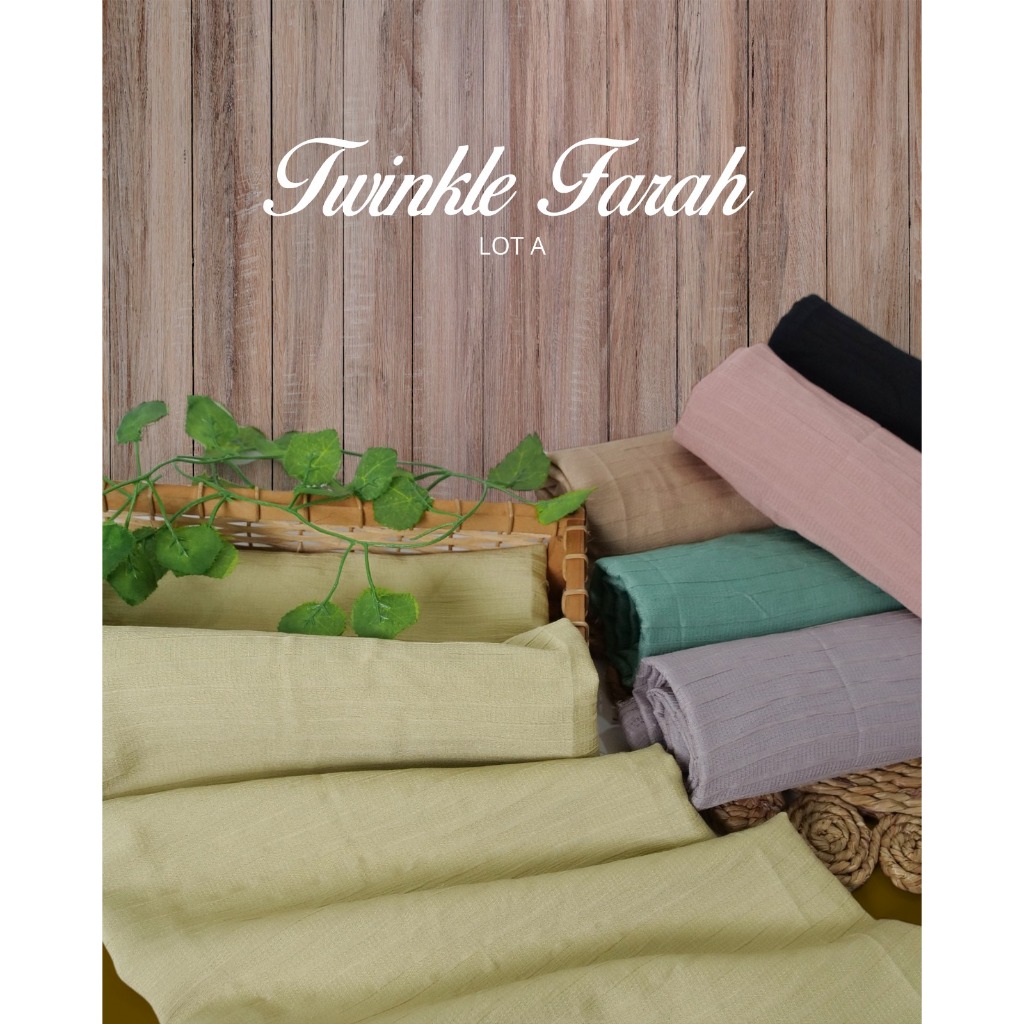 Alitextile 0.5 Meter Twinkle farah (Rinjenna) LOT A //Harga 1/2 meter/blouse,tunik,dress