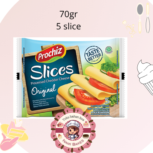 

Prochiz Keju Original Slice ED sept 2025 5 slice Cheddar Cheese 70gr