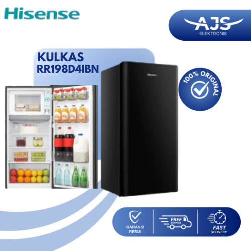 Hisense Kulkas 1 Pintu Rr198D4Ibn - 157 Liter Rr 198 D4Ibn Rr 198