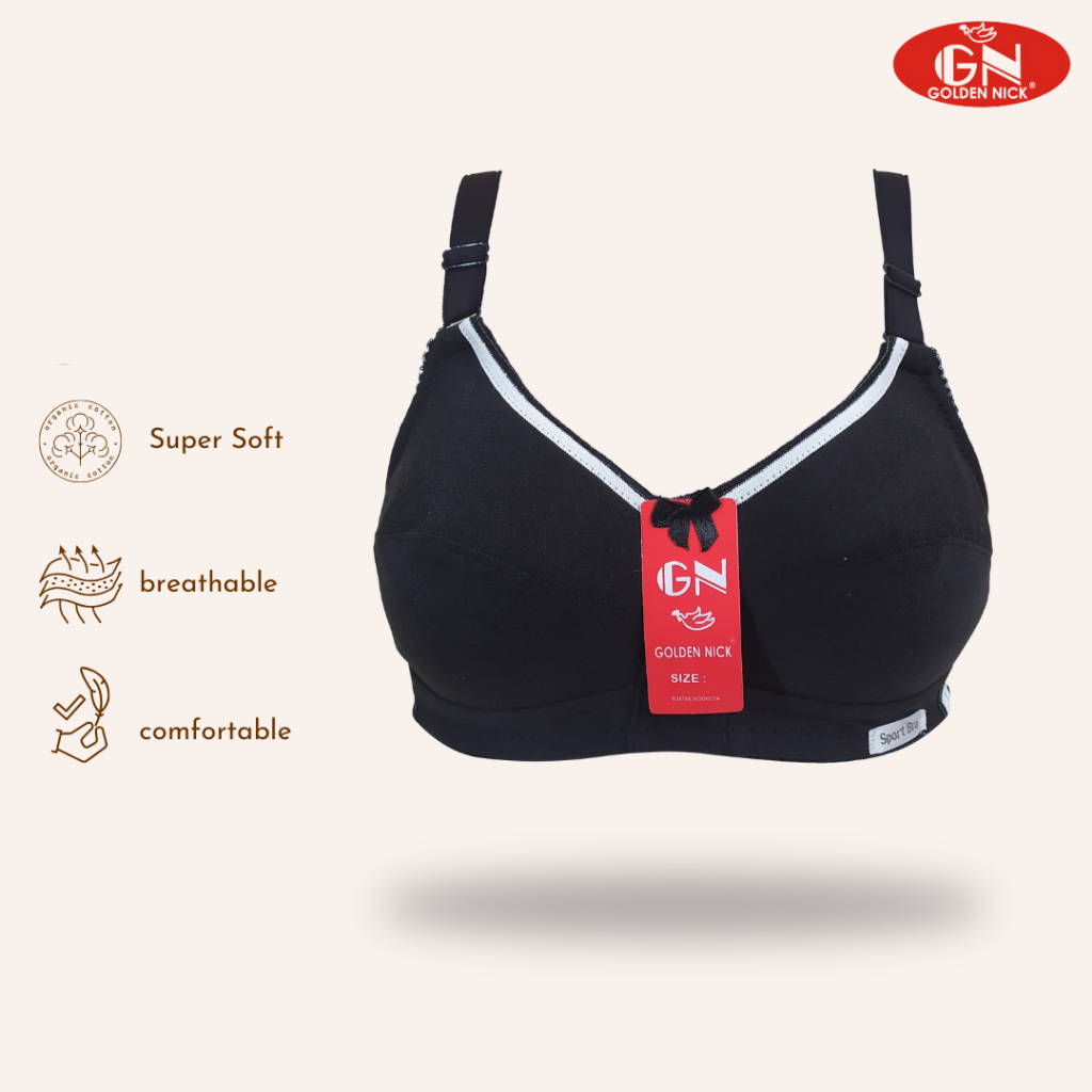Golden Nick - Bh Sport Bh Remaja Bh Sekolah Bh SA707 Tanpa Kawat Bh Katun Bh Nyaman Berkualitas