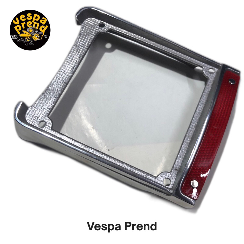 dudukan plat nomer vespa kotak