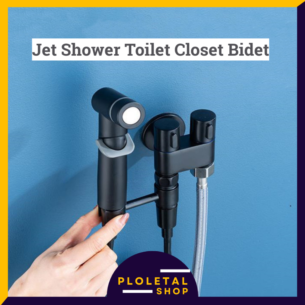 Jet Shower Toilet Closet Bidet Washer Water Spray Set Perlengkapan Kamar Mandi - AB4