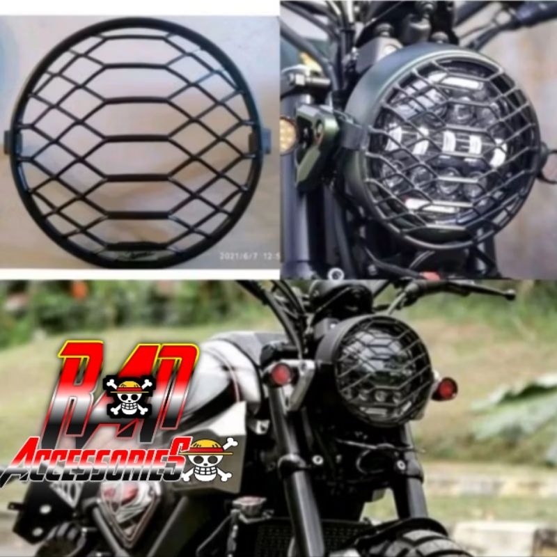 COVER HEADLAMP YAMAHA XSR155 GRIL PELUNDUNG LAMPU DEPAN XSR 155