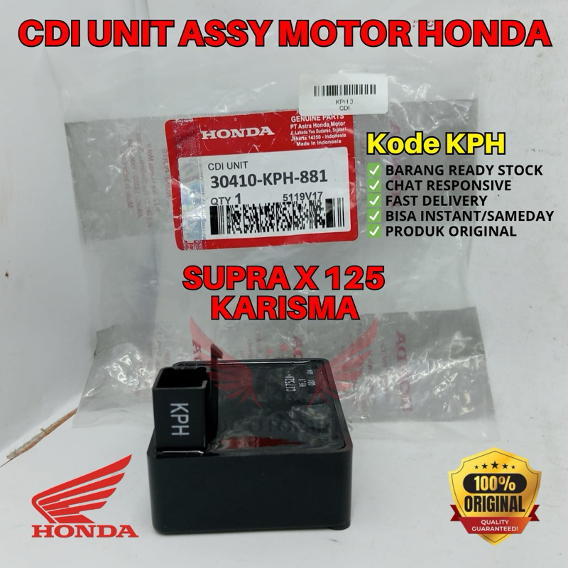 KPH CDI HONDA SUPRA X 125, CDI HONDA KARISMA, CDI UNIT ASSY, CDI SUPRA ORI, CDI KARISMA ORIGINAL, CD