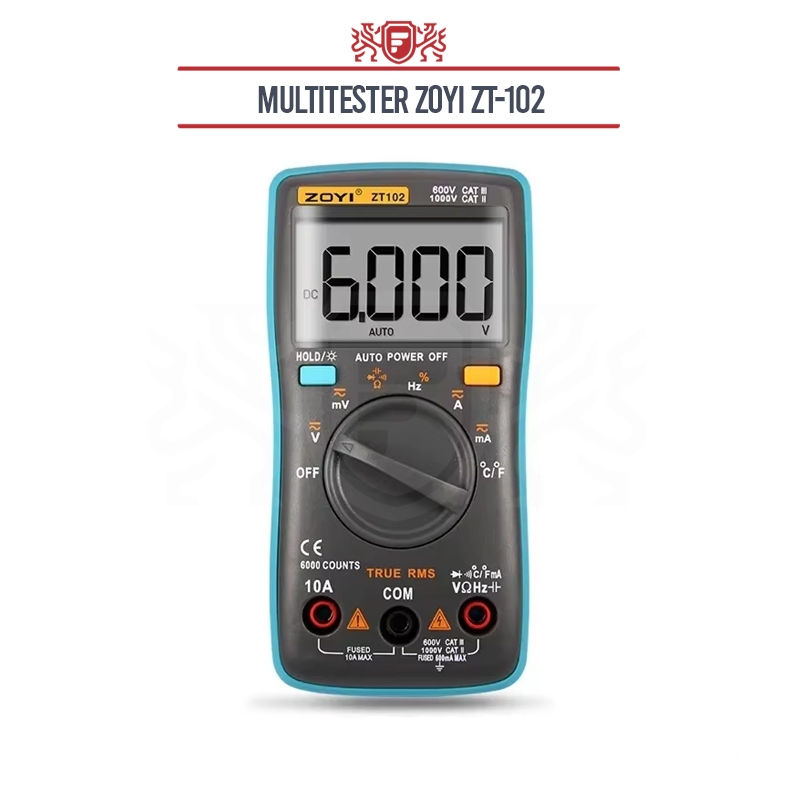 Multitester ZOYI ZT-102 / Multimeter Zoyi ZT-102 / Avometer Zoyi ZT-102 / Avometer Digital Zoyi ZT10