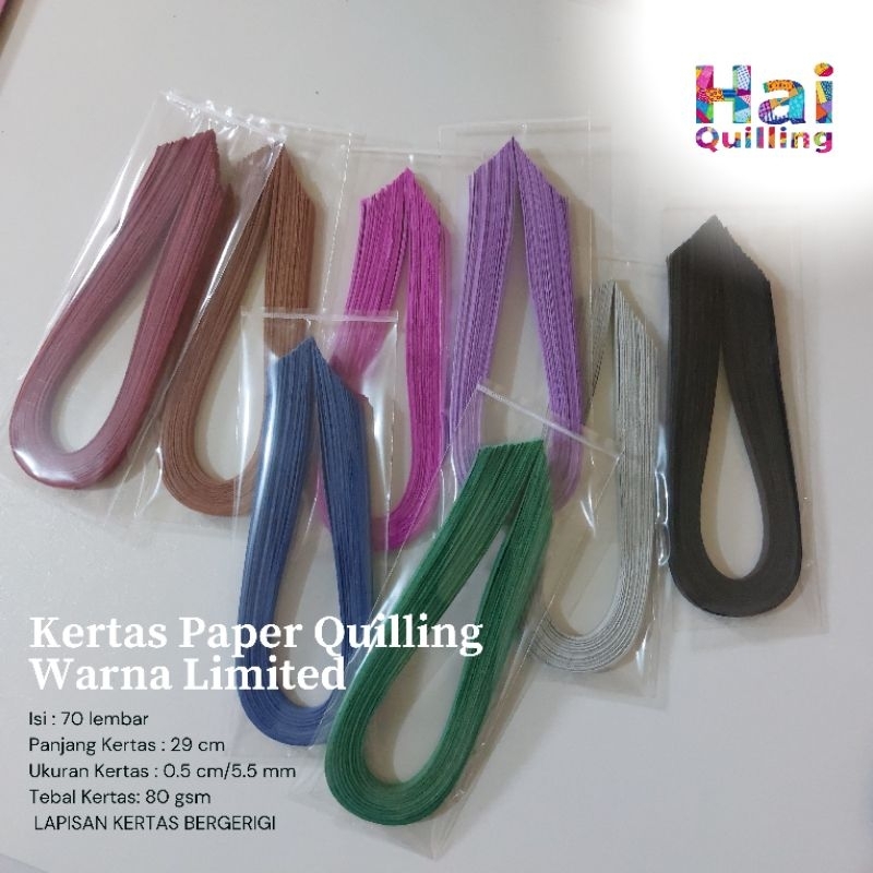 

paper Quilling Warna Limited | isi 70 lembar | 5mm