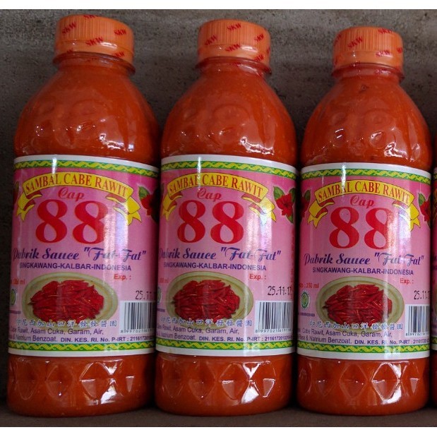 

Sambal / Sambel / Saos Cabe Rawit 88 / Fat-Fat Khas Singkawang