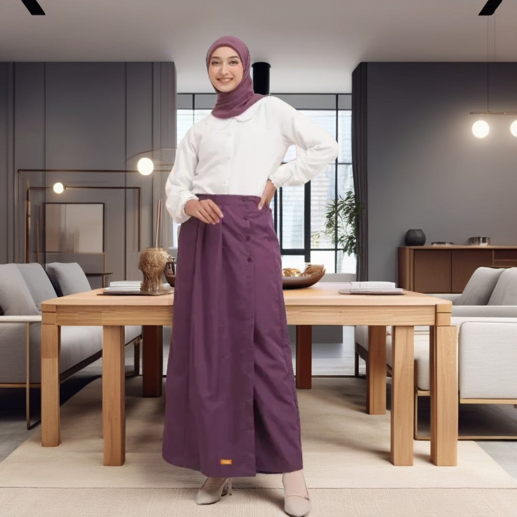 ROK CELANA ROCELA REMAJA WANITA NIBRAS NRC 016 BURGUNDY