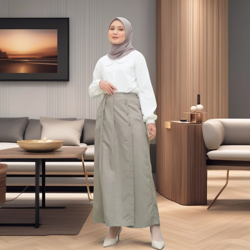 NIBRAS ROK CELANA ROCELA WANITA REMAJA NRC 017 SILVER