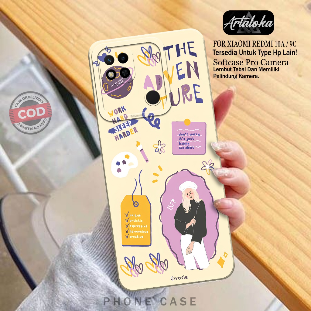 Softcase Hp Xiaomi Redmi 9C/10A Fashion Case Kartun Case Xiaomi Redmi 9C/10A Silikon TPU Pro Camera 