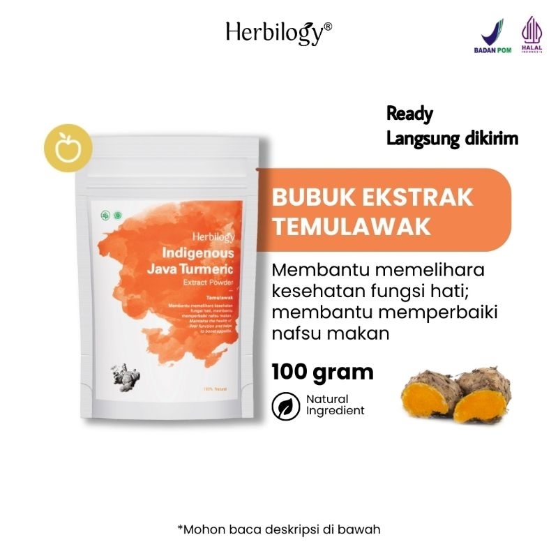 

Penambah nafsu makan turmeric temulawak bubuk herbilogy 100gr