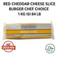 

RED CHEDDAR CHEESE SLICE BURGER CHEF CHOICE 1 KG ISI 84 LBR