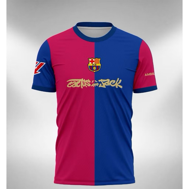 Jersey Barcelona Home EL CLASICO 2025 TERBARU Full Printing Bisa custom nama