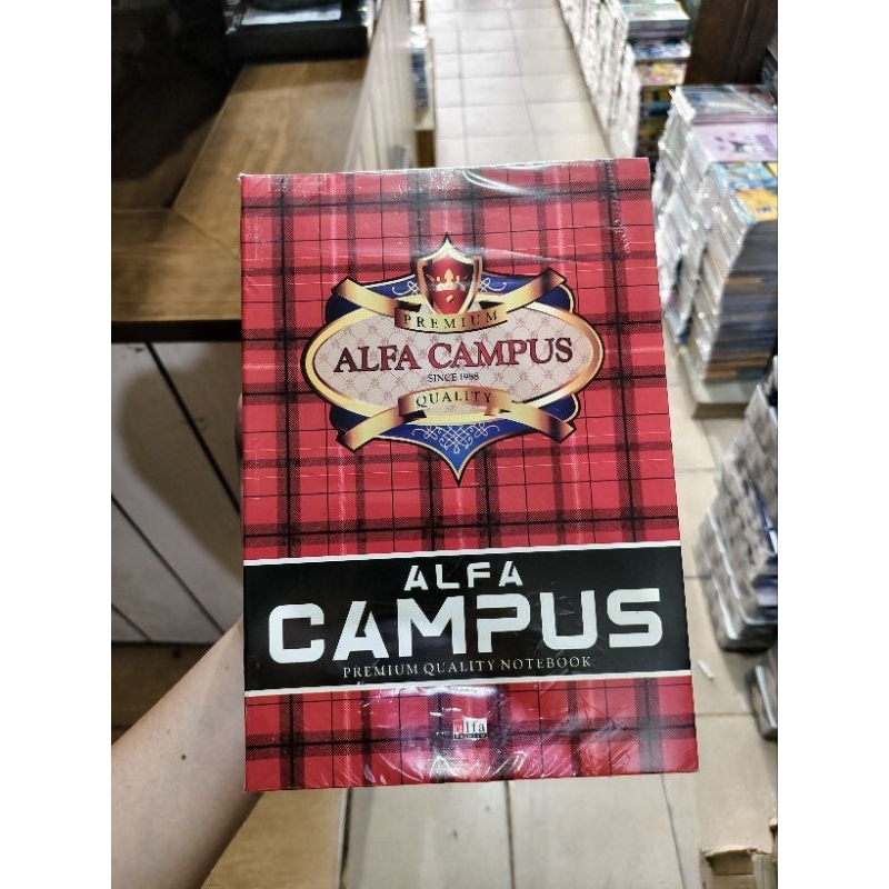 

Buku Campus 50 Lembar ALFA CAMPUS Ukuran Boxy Campus Isi 10 Buku Stationery Paper