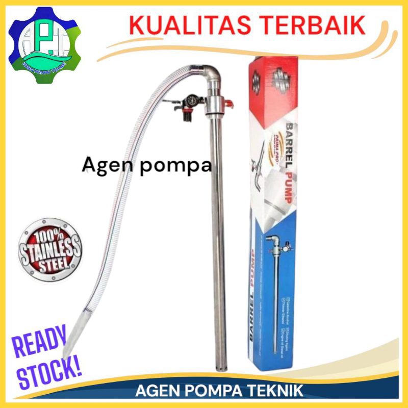 Barrel pump pneumatic stainles 304 pneumatic drum pump sus 304 40mm