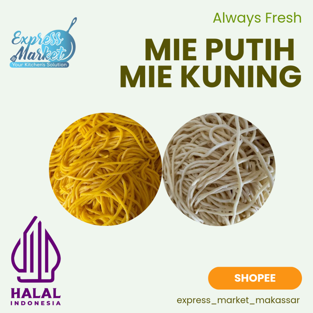 

Mie Putih Mie Kuning Special Halal Indonesia Express Market Makassar