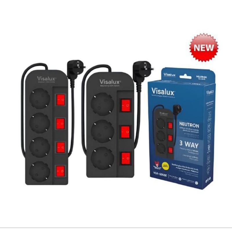 Visalux Kabel Extension Neutron ( Stop Kontak Kabel Visalux 3 lobang dan 4 lobang )