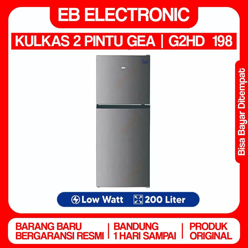 KULKAS GEA G2HD 198 LEMARI ES 2 PINTU G2HD-198 2 PINTU