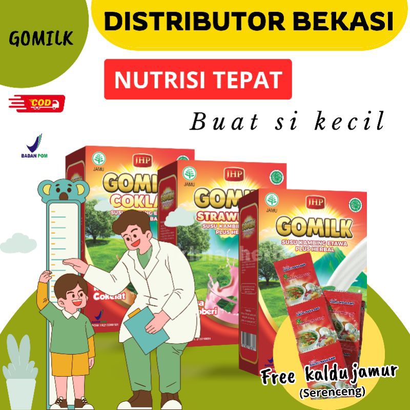 

[BISA COD + GARANSI] GOMILK 1 BOX KEMASAN 200gram NUTRU TEPAT PERTUMBUHAN SI KECIL
