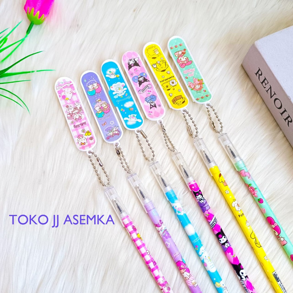 

PULPEN GANTUNGAN SKATEBOARD SANRIO LUCU UNIK KARAKTER ALAT TULIS SEKOLAH TERMURAH COD