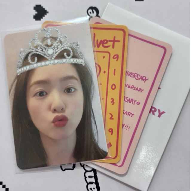 photocard irene lucky card set red velvet 8th anniversary pc rv