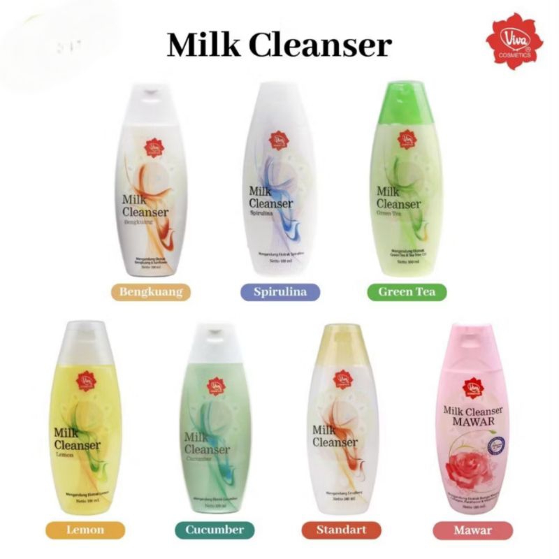 

Viva Milk Cleanser Dan Face Tonic All Varian Air Mawar Ukuran 100ml 200ml