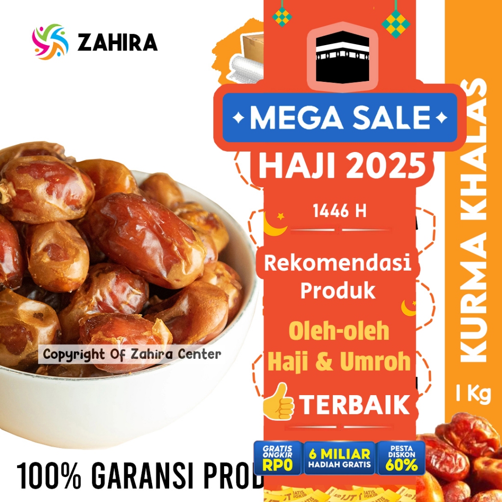 

Kurma Premium Al Saad KHALAS 1KG Asli Arab Saudi Manis MPASI Booster Nabeez Legit Madu Mesir Sukari