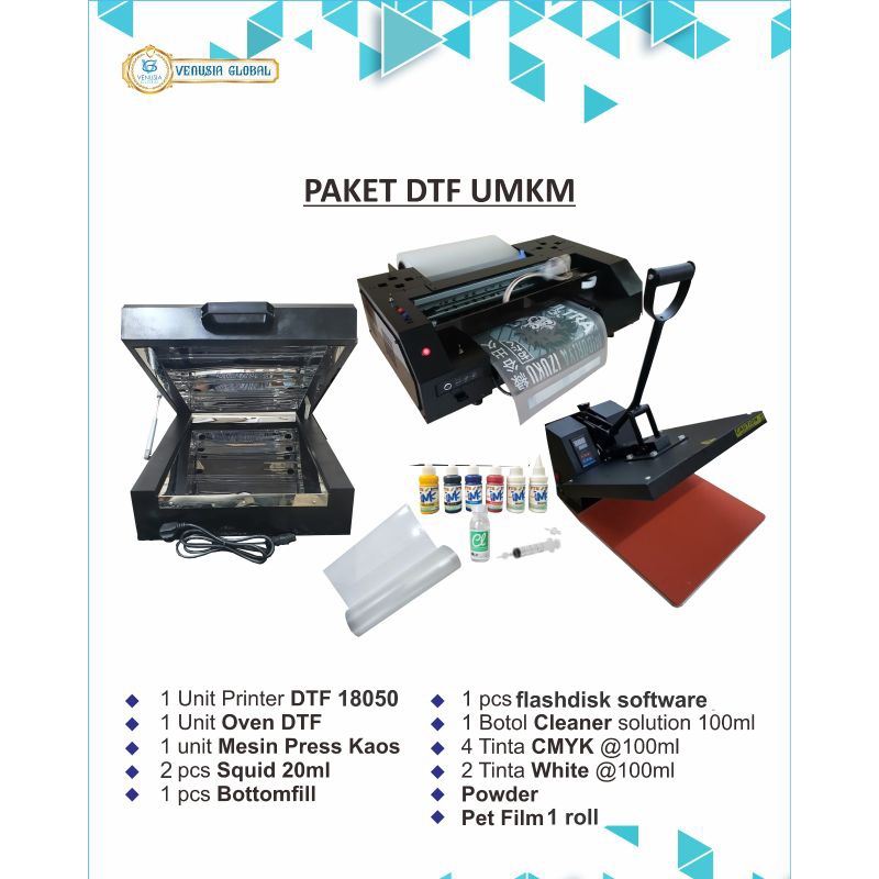 Printer DTF A3 Sablon New L18050  XP600 | Paket Usaha Sablon DTF Roll to Roll