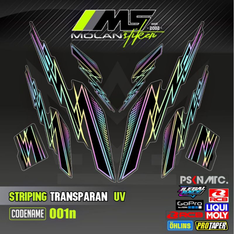Decal Sticker Striping Variasi Transparan Uv Uwinfly T3 Pro T3s Pro T5 Pro T85 T90 N9 Pro D75 D60 D7