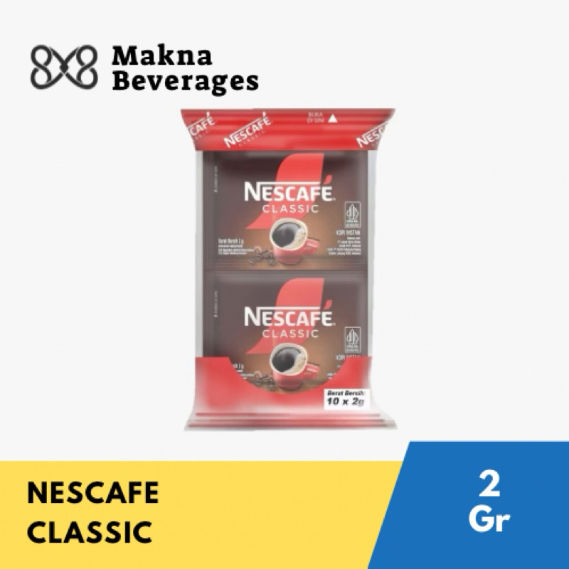 

[1 RCG = 10 SACHET] NESCAFE CLASSIC 2 Gram