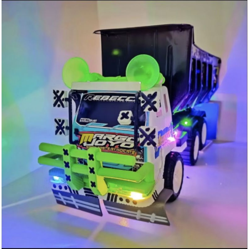 Truk Modifikasi Mobil Mainan plastik Truk Pasir TTP02 Avenger - pake bemper