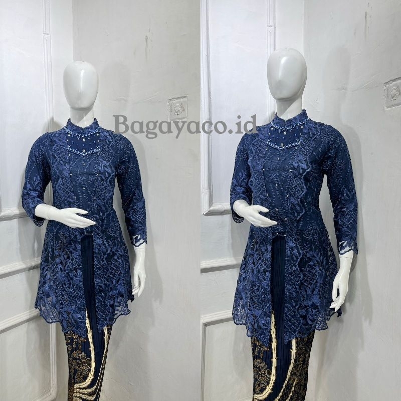 Atasan Kebaya Kutubaru Tunik Tile Payet/Kebaya Tunik/Kebaya