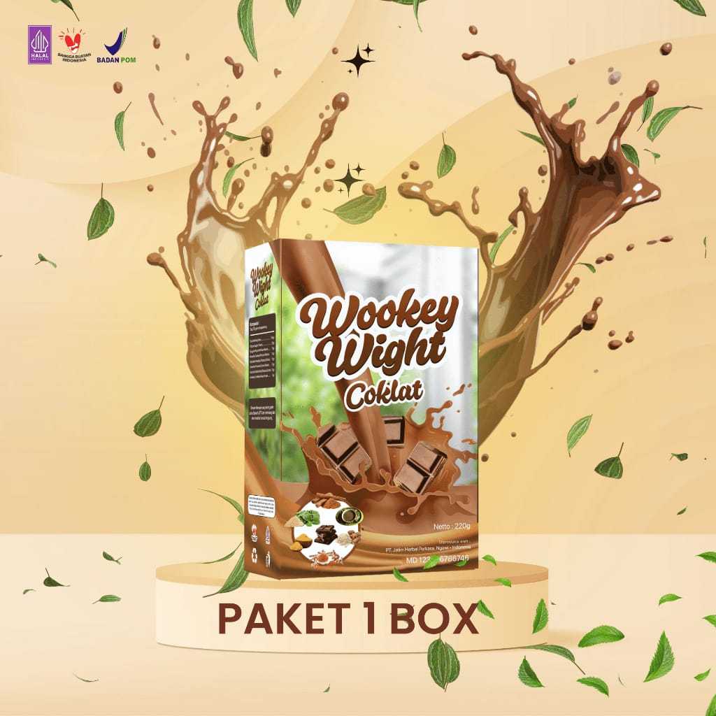 

Wookey Weight - Susu Penambah Nafsu Makan Dan Penggemuk Badan Rasa Coklat