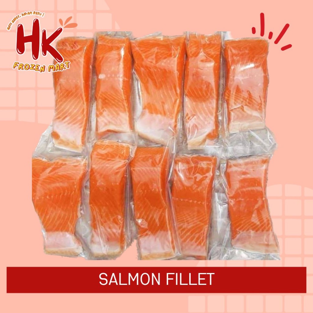 

Ikan Salmon Fillet 100gr portion termasuk kulit untuk mpasi Steak | HK FROZEN MART