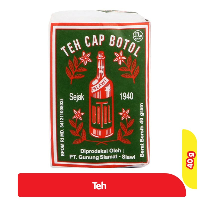 

Teh Cap Botol Bubuk Teh Tubruk Seduh Melati 40g