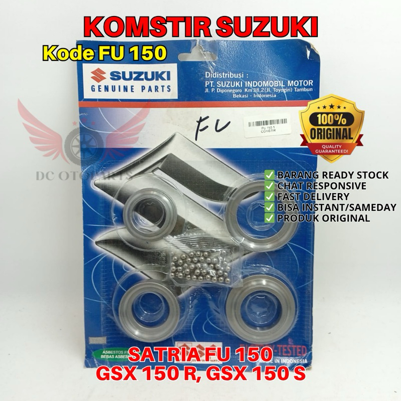 FU 150 KOMSTIR SATRIA FU 150 ORIGINAL SUZUKI, KOMSTIR ORIGINAL GSX 150 R, KOMSTIR GSX 150 S, KOMSTIR