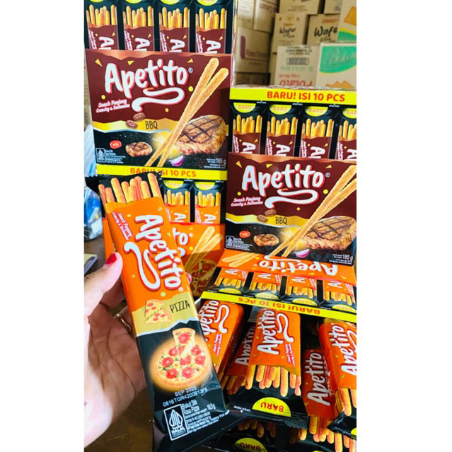 

Roma Apetito 1 box isi 10x15 Biskuit Stik gurih