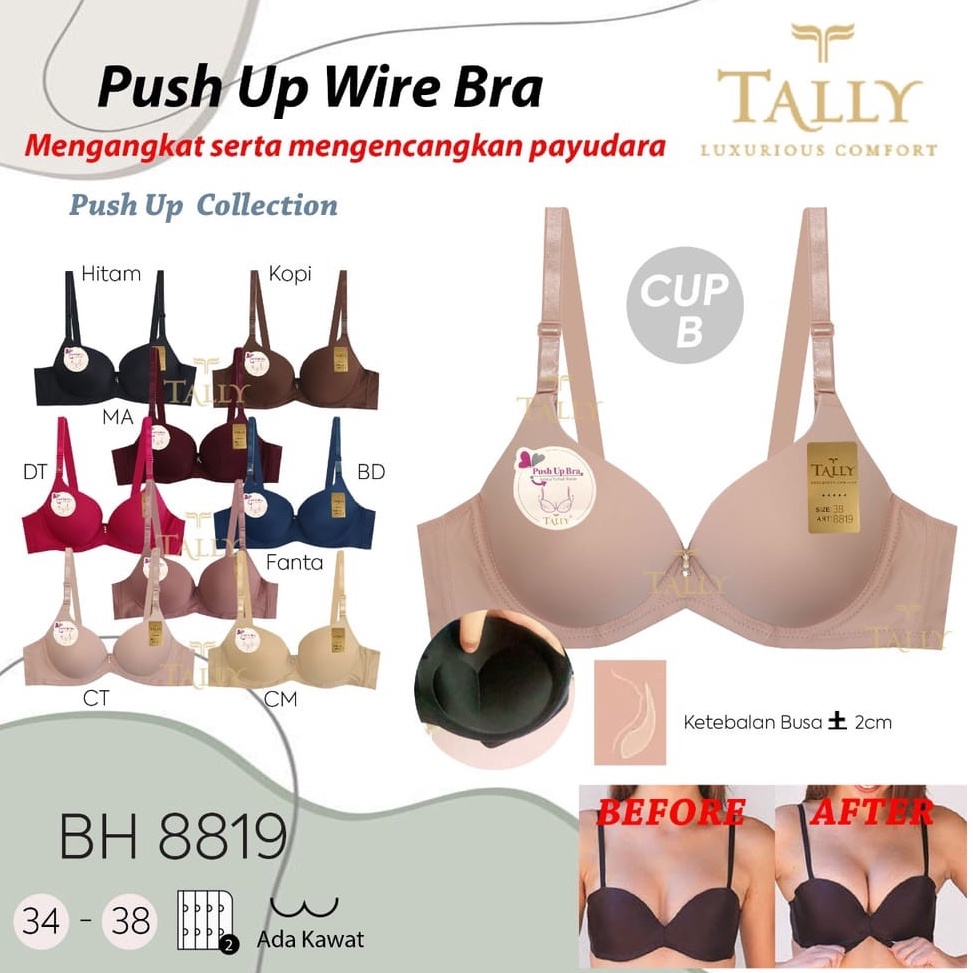 KODE N97P PUSH UP BRA 8819 BH PEMBESAR PENGANGKAT PAYUDARA BUSA TEBAL