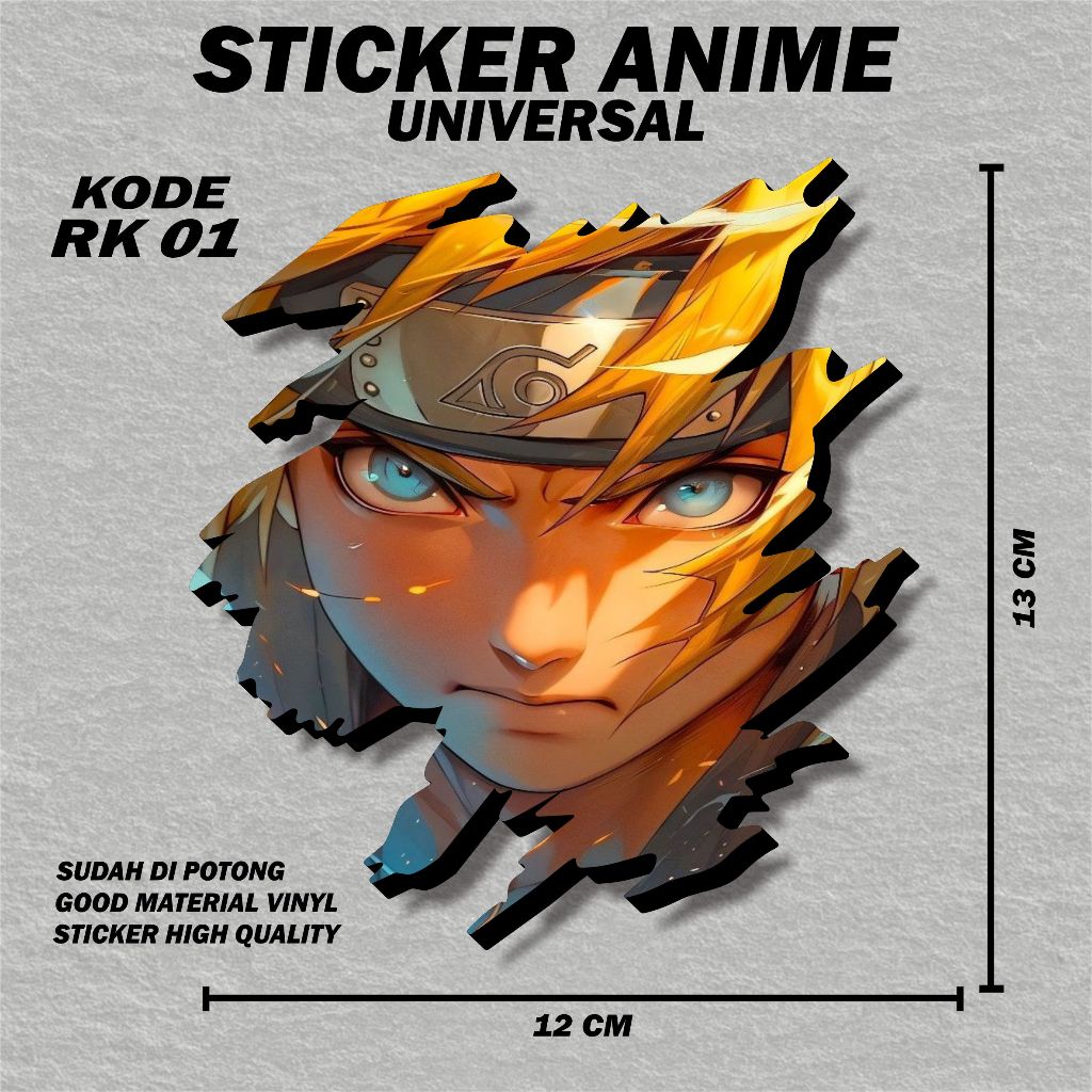 

STICKER VINYL Anime Naruto, Sticker Anime Dan Sudah Terpotong Siap Tempel RK.01