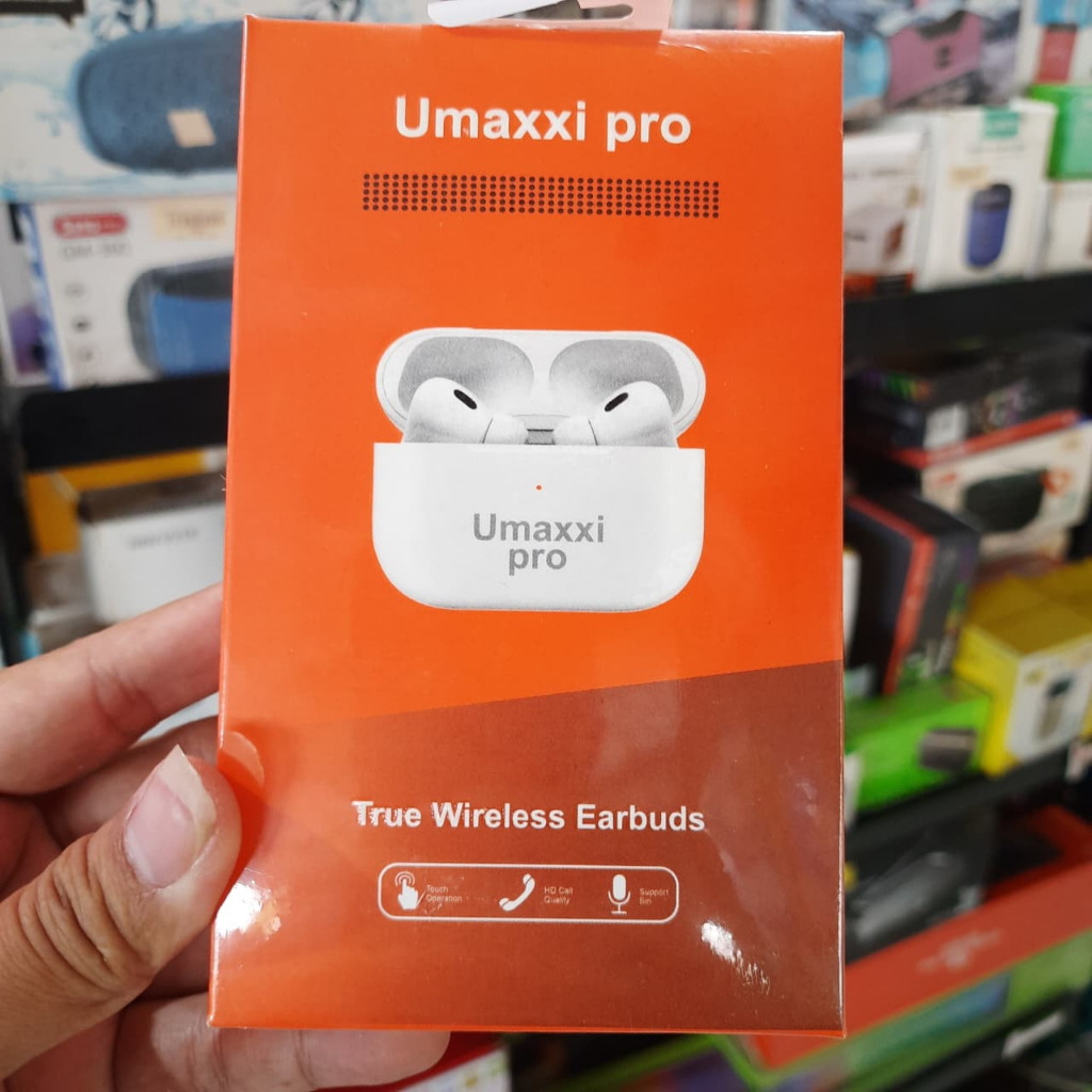 TWS UMAXXI PRO J9 Headset Bluetooth with Mic Smart Touch Earphone Bluetooth Wireless Earphone