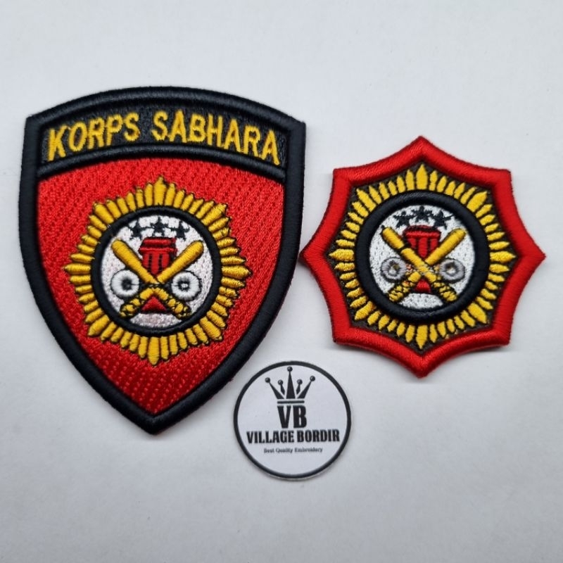 ATRIBUT LOGO SABHARA POLRI BORDIR TIMBUL