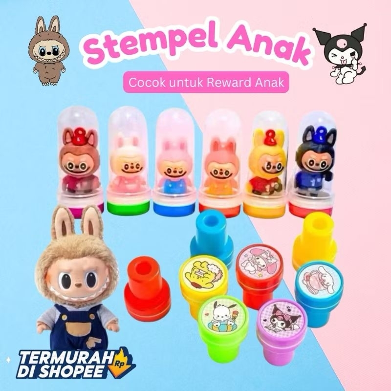 

Mainan Anak Stempel Labubu 1 pcs Rundom