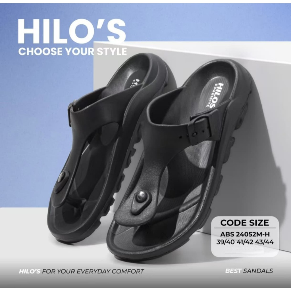 Rumahkaki - Sendal Jepit Karet Pria Kasual Sandal Japit Cowok Dewasa Anti Slip Ringan 24052M-H