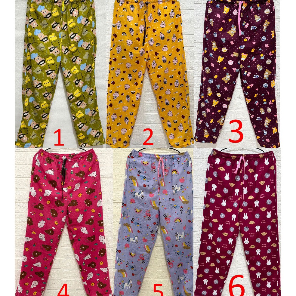 KODE C13U Celana Panjang Tidur Santai Wanita Anne Claire