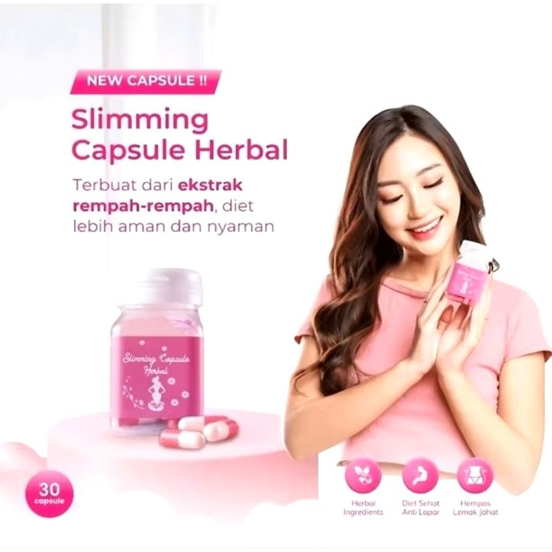Slimming Capsule Herbal PINK Kemasan Lama Pelangsing Ampuh Pelangsing Herbal