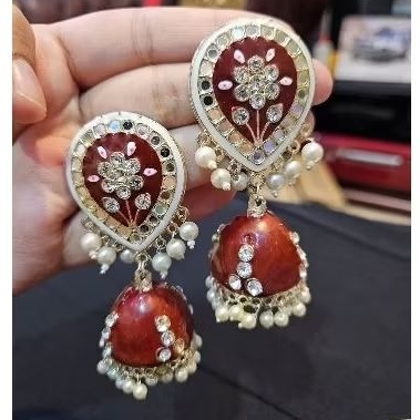 anting india / anting lonceng india / anting pesta / dinner earrings / anting pernikahan india